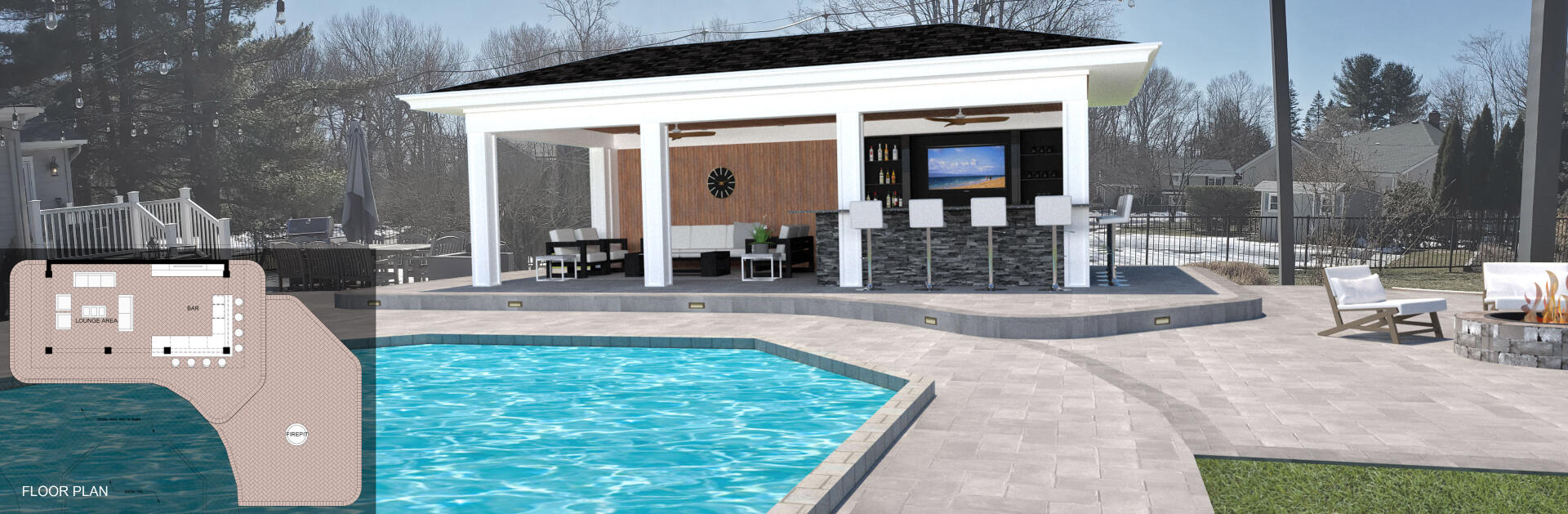 Valley Residence New Pool House